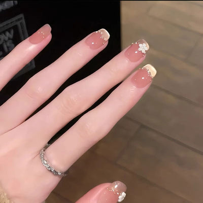 C030 เล็บปลอมสําเร็จรูป ทำด้วยมือ 10 ชิ้น/กล่อง แคทอาย หวานๆ ดีไซน์สวย ประณีต สวมง่าย ใช้ซ้ำได้ แถมฟรีชุดอุปกรณ์+กล่องเก็บเหล็ก